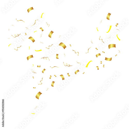 Wallpaper Mural Flying Golden Confeti Torontodigital.ca