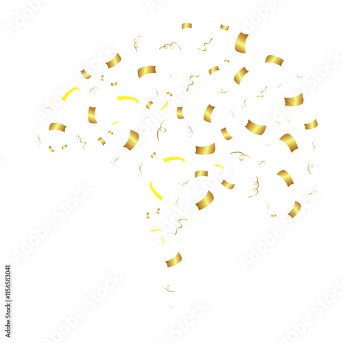 Flying Golden Confeti