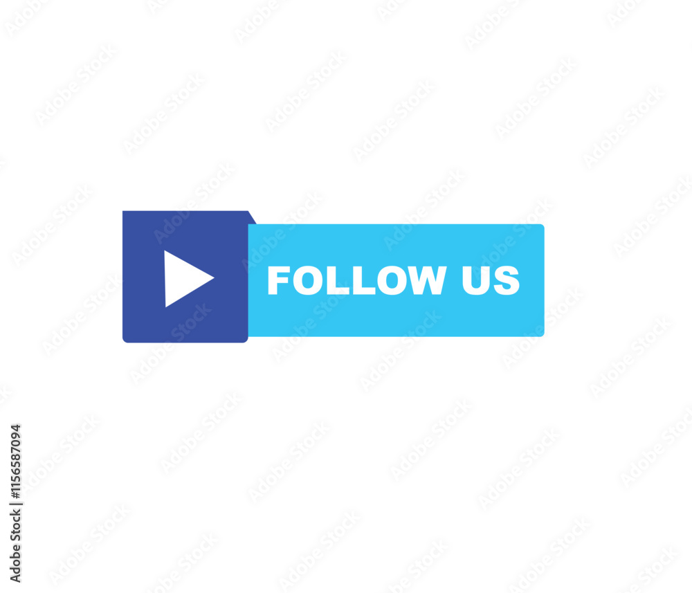 Follow us vector banner on white background Isolated icon for following social media
sign Button on white background.square speech bubble.
Follow us vector banner on white background Isolated icon for following social media
sign Button on white background.square speech bubble.