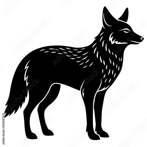 Coyote Silhouette vector illustration