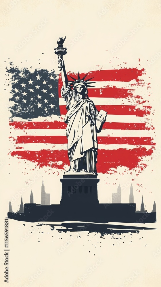 Obraz premium icon logo America USA, 09:16