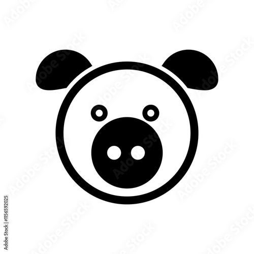 Pig icon photo