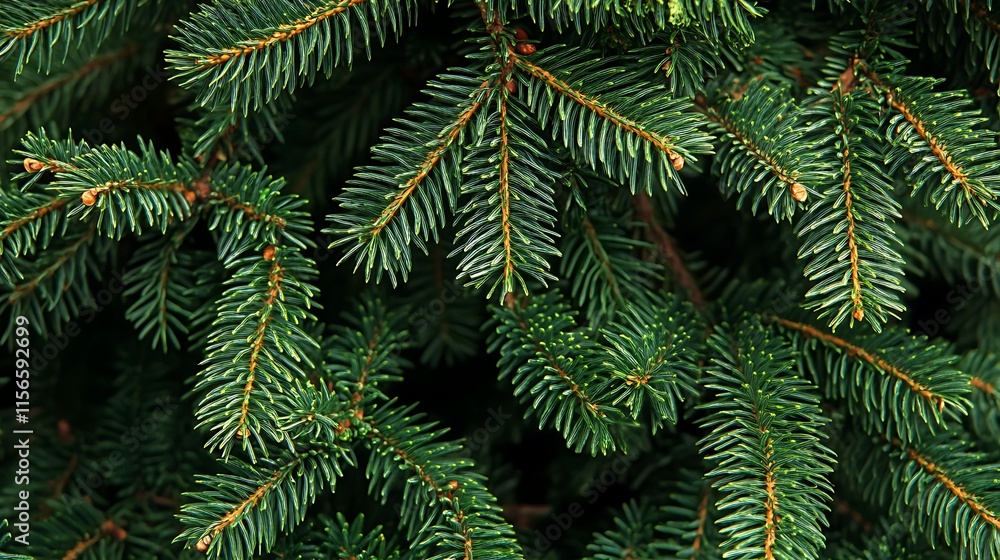 Lush green pine tree branches, detailed texture. (1) Lush green pine tree branches, detailed texture. (1)