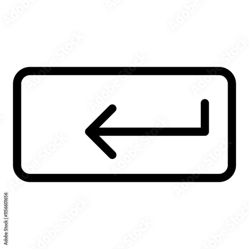 Icon enter button vector illustration design. Eps 10.