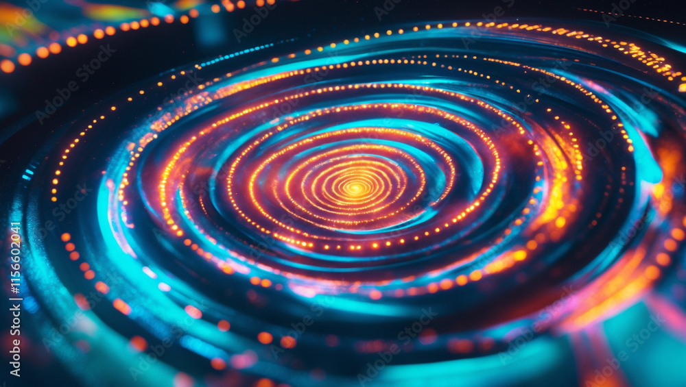 Infinite Spiral of Liquid Light with Holographic Effect and Fractal Edges Infinite Spiral of Liquid Light with Holographic Effect and Fractal Edges