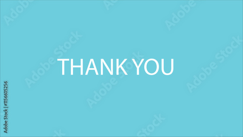 Thank you with Colorful Background