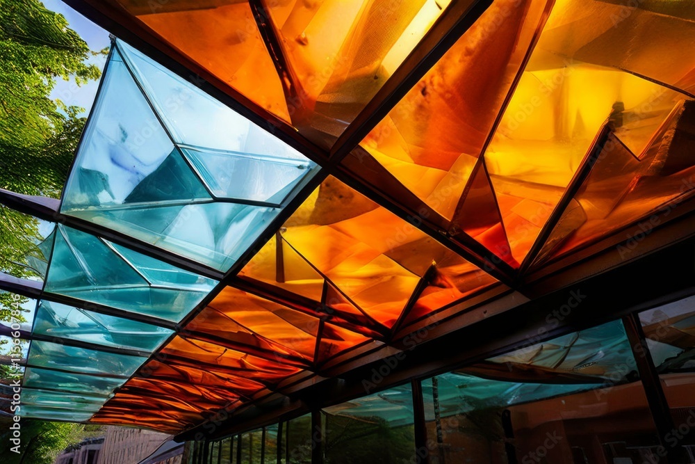 Fototapeta premium glass shard canopy