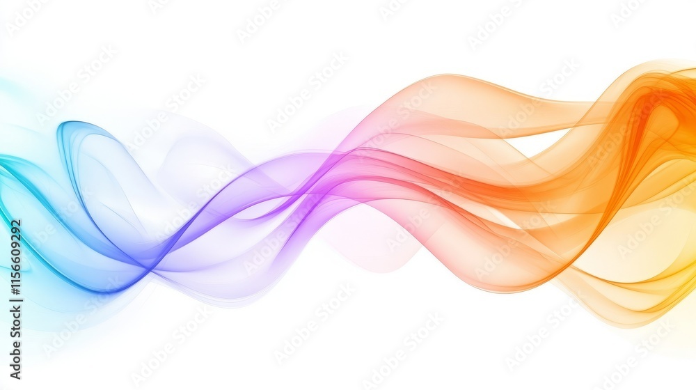 A colorful wave with a white background A colorful wave with a white background