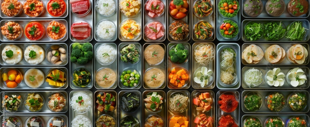 A Colorful Array of Prepared Meals A Colorful Array of Prepared Meals