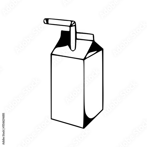 milk carton icon illustration