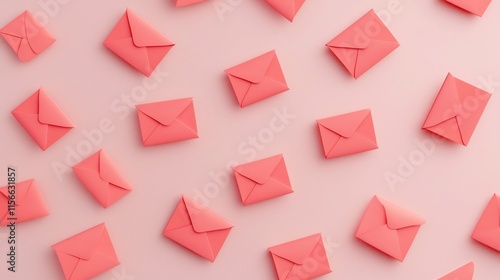 Cascading Red Envelopes on White Background with Editable Text Placeholder 3D Elegant and modern graphic design depicting traditional Chinese red envelopes floating and overlapping in a dynamic 3D