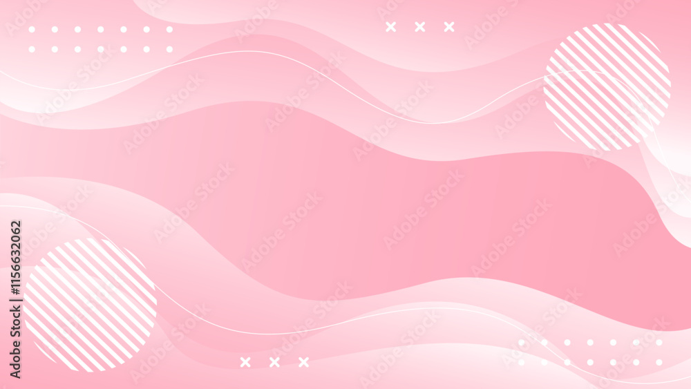 Pink smooth gradient background with geometric shapes. Abstract wave dynamic wallpaper. Suitable for templates, sales banners, beauty products, ads, events, web, and pages Pink smooth gradient background with geometric shapes. Abstract wave dynamic wallpaper. Suitable for templates, sales banners, beauty products, ads, events, web, and pages