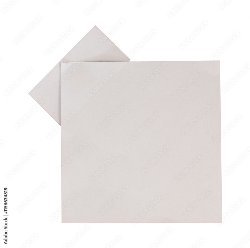 white paper with tape isolated white paper with tape isolated