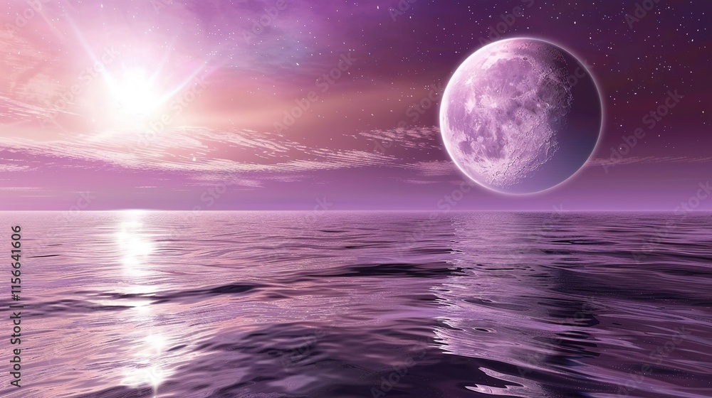 Purple space pink sky purple galactic background Purple space pink sky purple galactic background