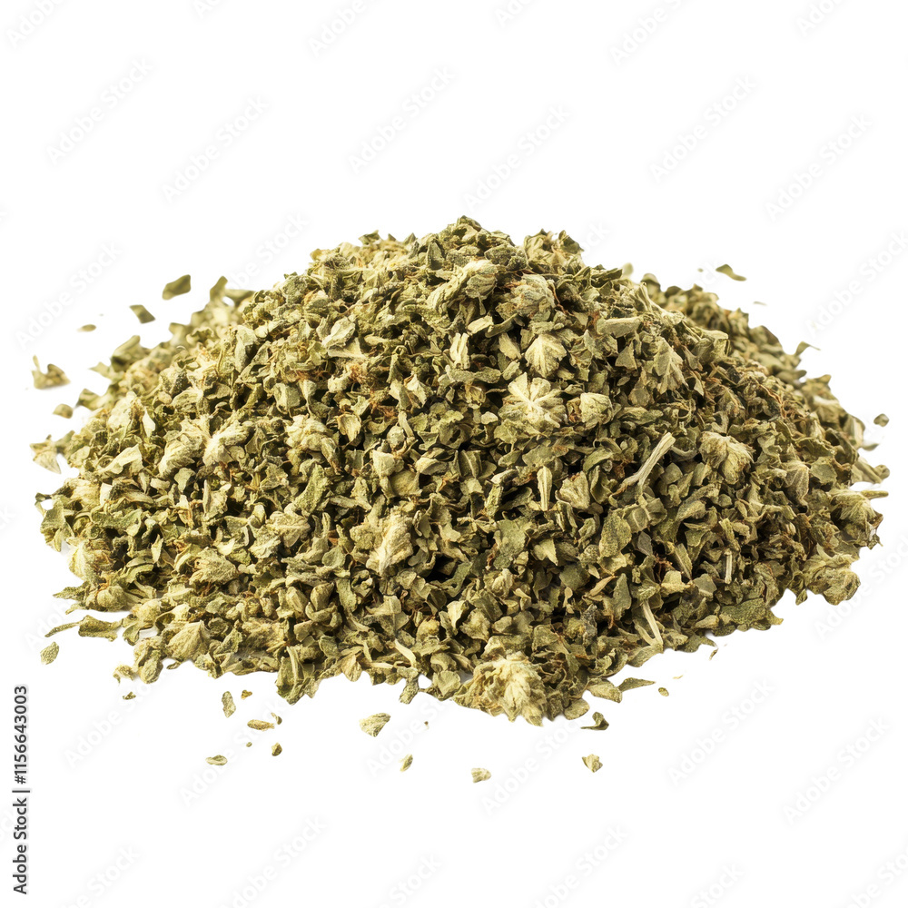 Pile of dried herbs isolated on transparent background Pile of dried herbs isolated on transparent background