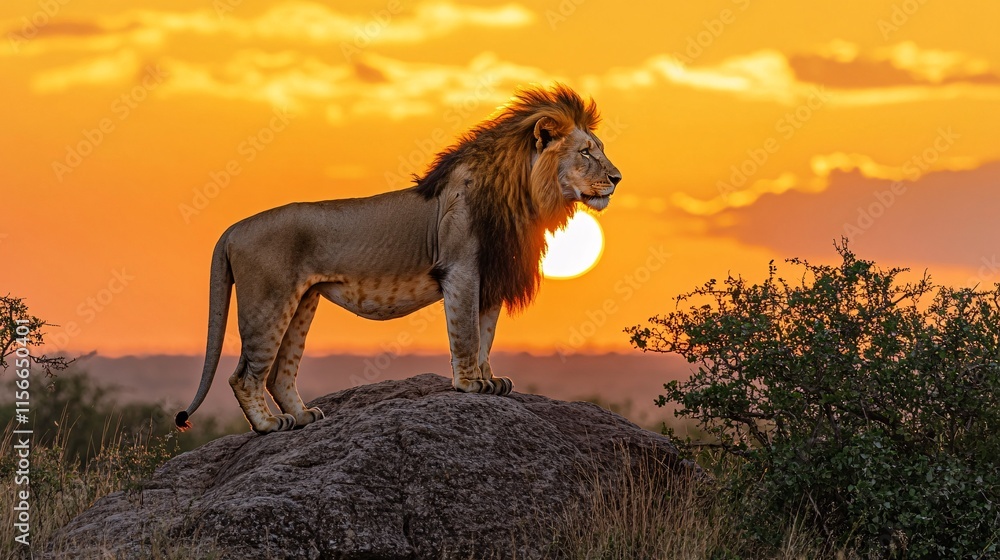 Majestic lion