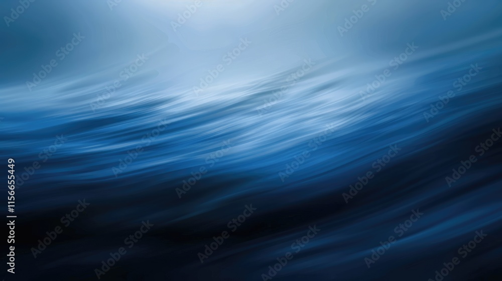 Abstract representation of ocean waves in deep blue tones, evoking tranquility and depth. Abstract representation of ocean waves in deep blue tones, evoking tranquility and depth.