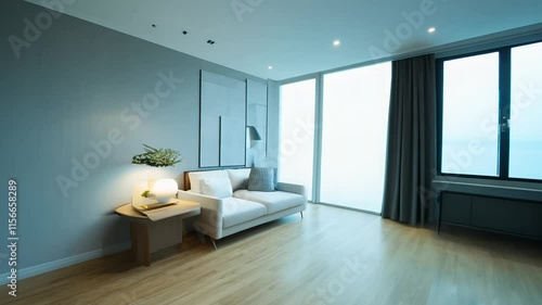 Wallpaper Mural Dolly out video of a scandinavian interior with ambient light Torontodigital.ca