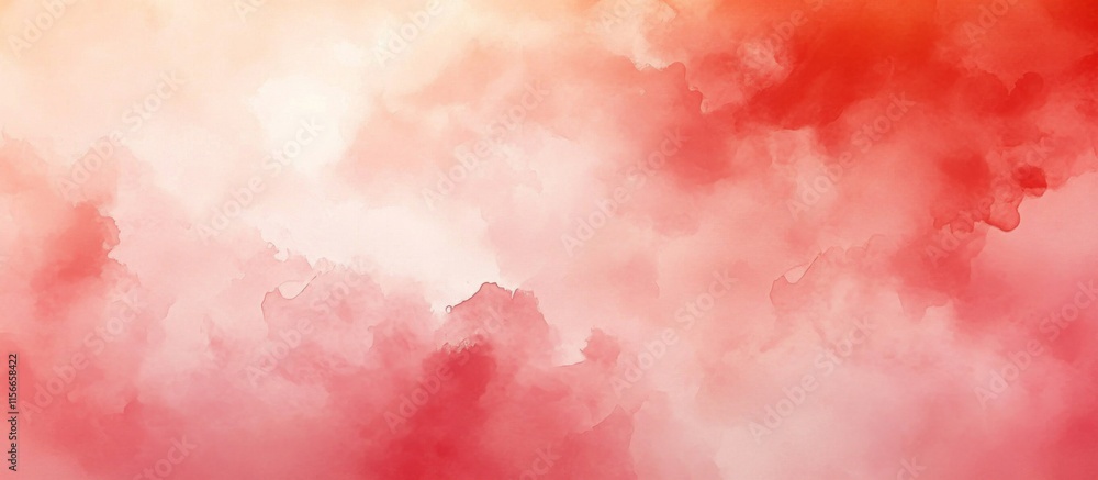 Soft Dreamy Abstract Background with Gradient Effect in Red watercolor illustration made Soft Dreamy Abstract Background with Gradient Effect in Red watercolor illustration made