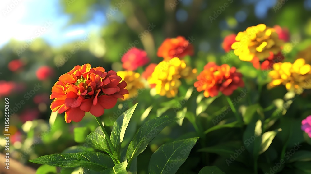 Stunning Close up of a Beautiful Flower in a Serene Garden Stunning Close up of a Beautiful Flower in a Serene Garden