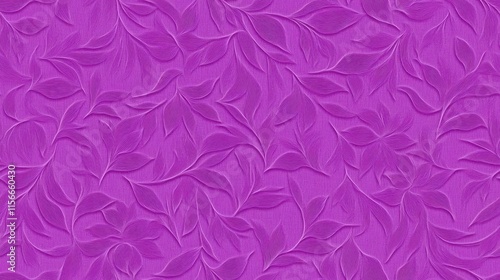 Purple Embossed Floral Textile Pattern Design