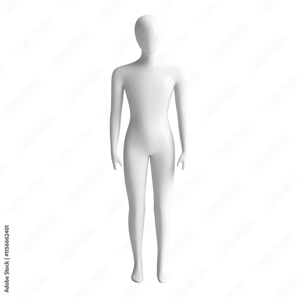 White mannequin isolated transparent background White mannequin isolated transparent background