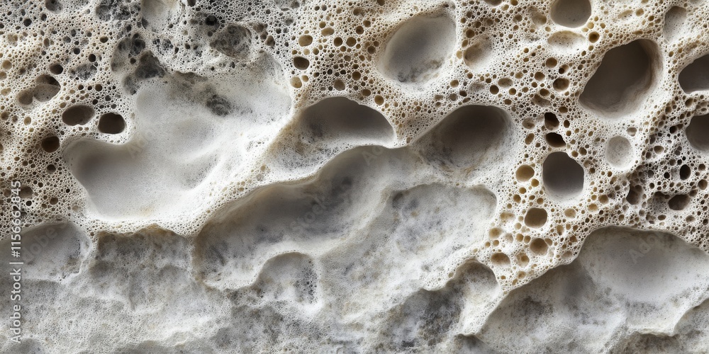 Sponge structure on a gray background, showcasing the intricate details of the sponge structure and its unique textures against the muted gray backdrop. Ideal for design and texture applications. Sponge structure on a gray background, showcasing the intricate details of the sponge structure and its unique textures against the muted gray backdrop. Ideal for design and texture applications.