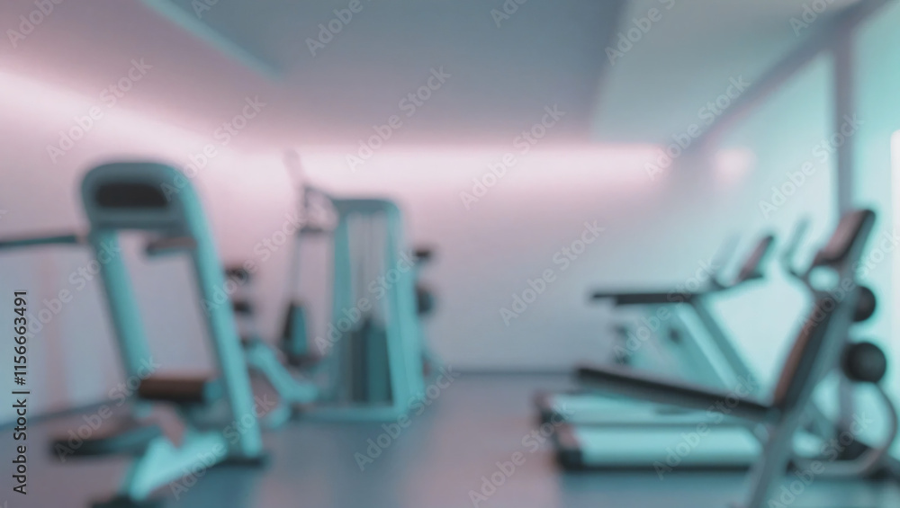 Fototapeta premium Blurred gym background