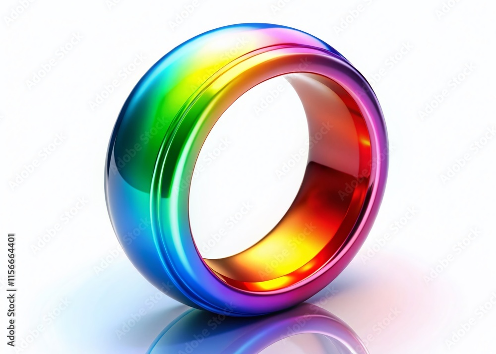 Abstract Colorful Ring - Bright Background Art Abstract Colorful Ring - Bright Background Art