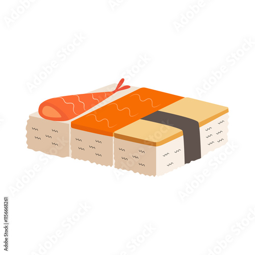 set of sushi illustration