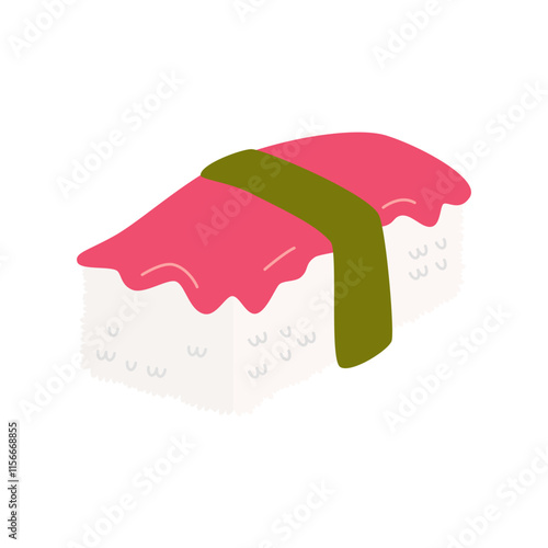 maguro sushi illustration