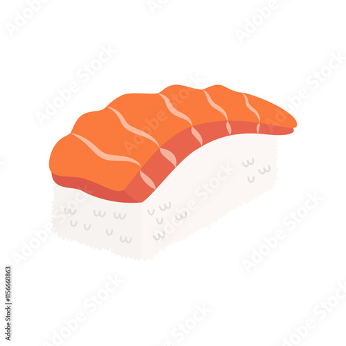 Sashimi sushi illustration