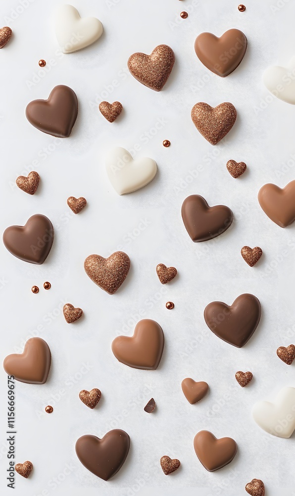 Valentines desert Image clean simple background,generation AI Valentines desert Image clean simple background,generation AI