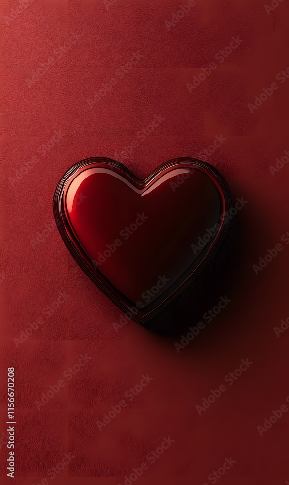 Valentines desert Image clean simple background,generation AI Valentines desert Image clean simple background,generation AI