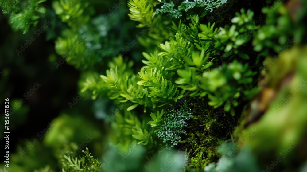 Close-up of vibrant green foliage showcasing the intricate beauty and texture of nature's plants in a serene natural environment Close-up of vibrant green foliage showcasing the intricate beauty and texture of nature's plants in a serene natural environment