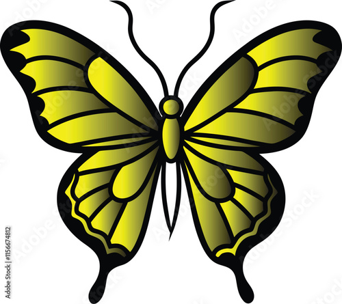 Butterfly design art and illustrator eps