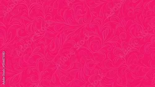 Pink Floral Damask Seamless Pattern Background Texture Design