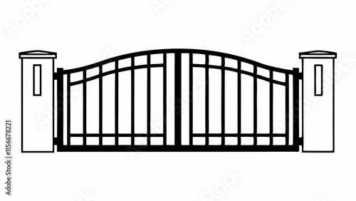 wrought iron fence