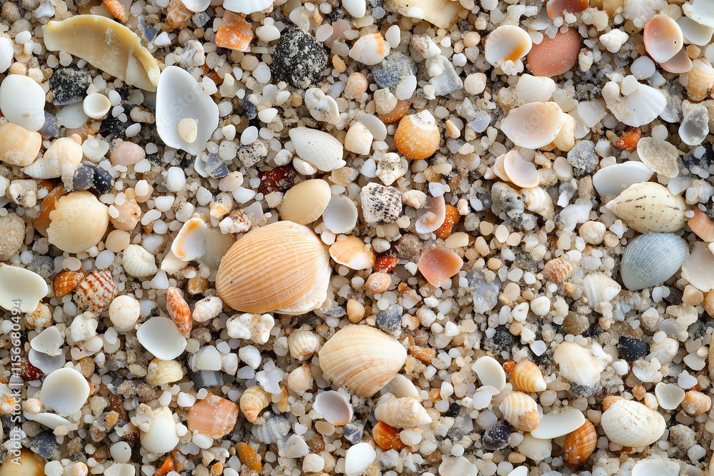 Coarse, gritty sand with hints of small shells Coarse, gritty sand with hints of small shells
