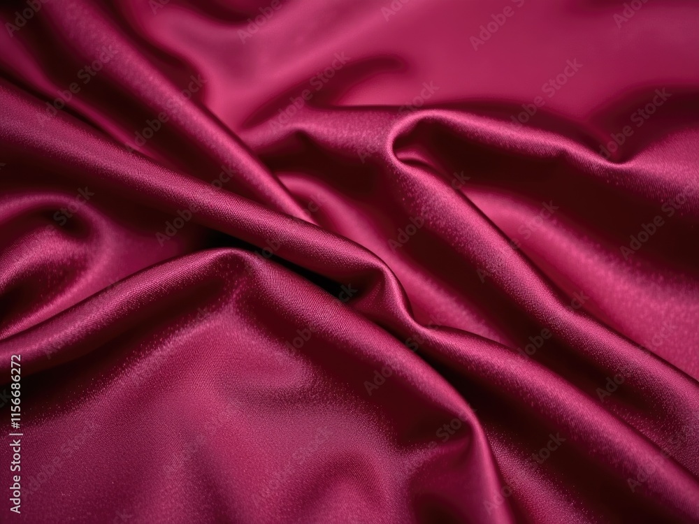 Luxurious Deep Red Satin Fabric Drape Texture Background Luxurious Deep Red Satin Fabric Drape Texture Background