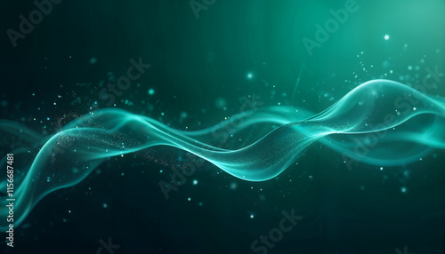abstract background green Generative AI	
