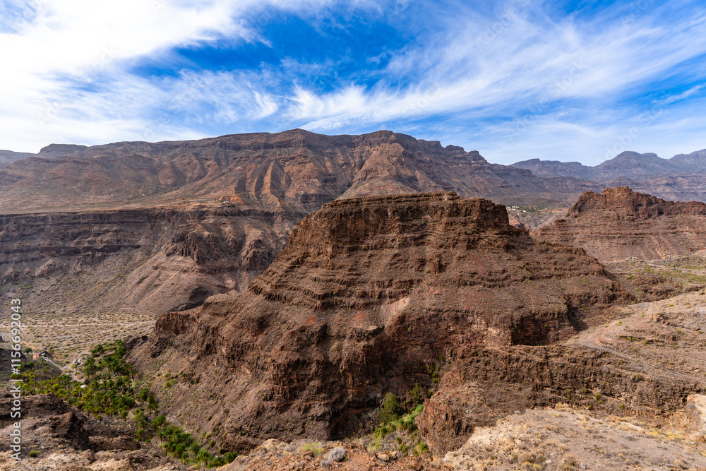 View from Mirador El Guriete (Santa Lucia de Tirajana, Gran Canaria, Spain) View from Mirador El Guriete (Santa Lucia de Tirajana, Gran Canaria, Spain)