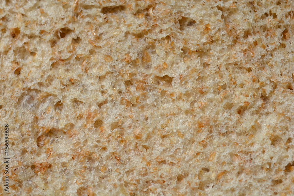 Slice of bread close up detail Slice of bread close up detail