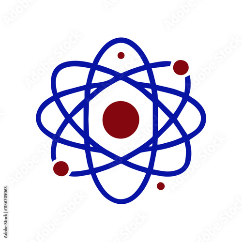 liner molecule symbol or atom symbol isolated 