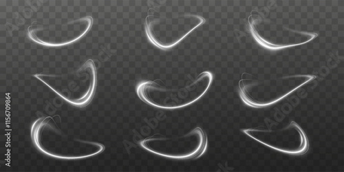 
White circles of light.