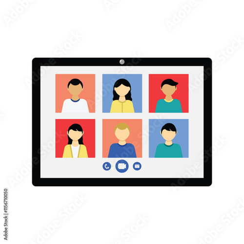 Video conference Illustration