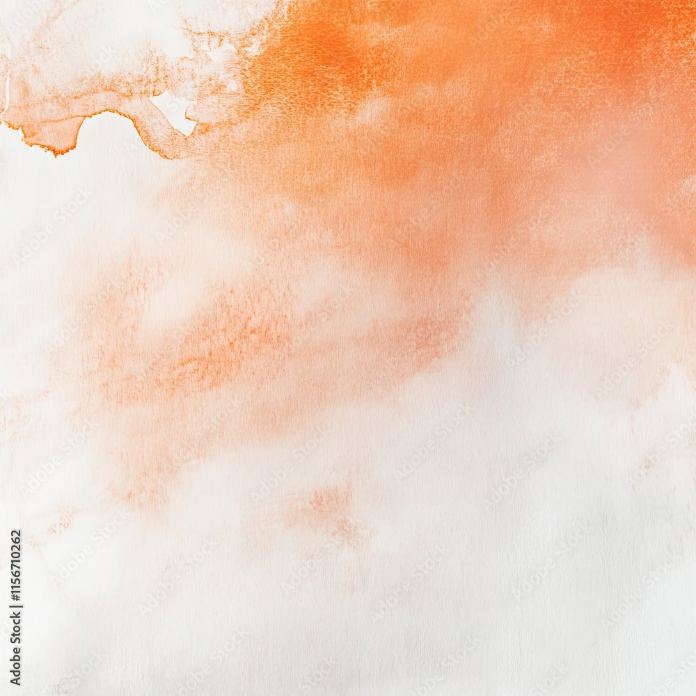 Fototapeta premium Orange Watercolor Wash Background