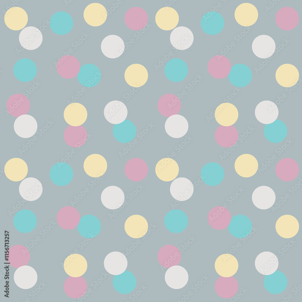 Neon Pastel Polka Dot Seamless Patterns Neon Pastel Polka Dot Seamless Patterns