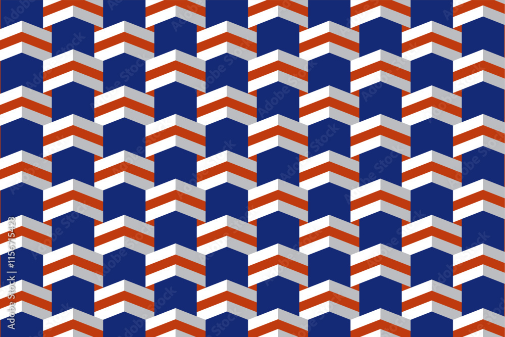 3d vector pattern blue orange and white 3d vector pattern blue orange and white