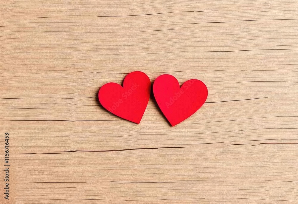 Romantic Red Hearts on Wooden Background Love Valentine s Wedding Romance Romantic Red Hearts on Wooden Background Love Valentine s Wedding Romance